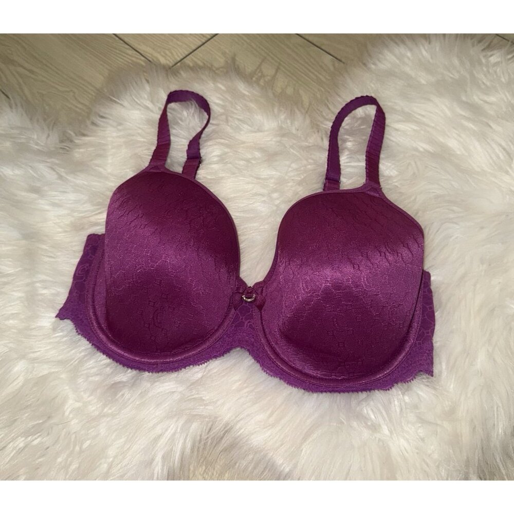 Chantelle 3585 C Chic Sexy Spacer Underwire T-Shirt Bra Printed 32DDD Purple